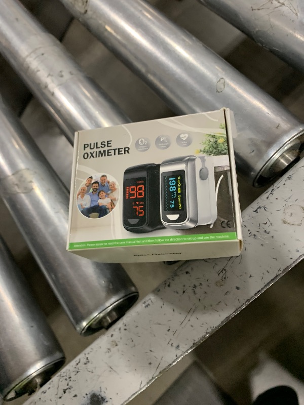 Photo 1 of Fingertip Pulse Oximeter Blood Oxygen Saturation Monitor Pulse Ox, Heart Rate and Fast Spo2 Reading Oxygen Meter with OLED Screen Included Lanyard and 2 X AAA Batteries