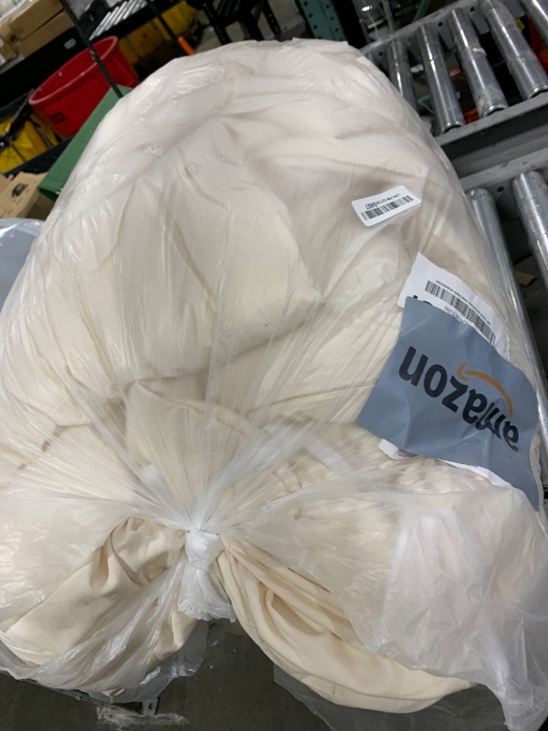 Photo 1 of Bedsure Super King Size Comforter Set, Light Beige Soft Prewashed Bedding for All Seasons, 3 Pieces GentleSoft™ Bed Set, 1 Lightweight Comforter (120"x120") and 2 Pillowcases (20"x36")