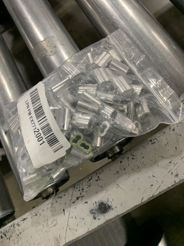Photo 1 of 150PCS 1/8" Aluminum Crimping Loop Sleeve for Wire Rope and Cable