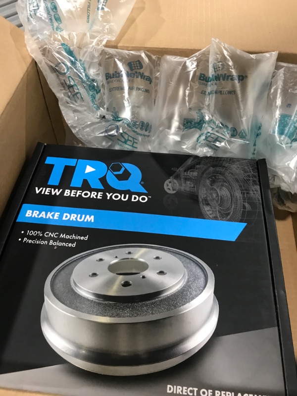 Photo 1 of TRQ Rear Brake Drum Pair Set for 1994-2002 Toyota Corolla / 1993-1997 Geo Prizm / 1998-2002 Chevy Prizm
