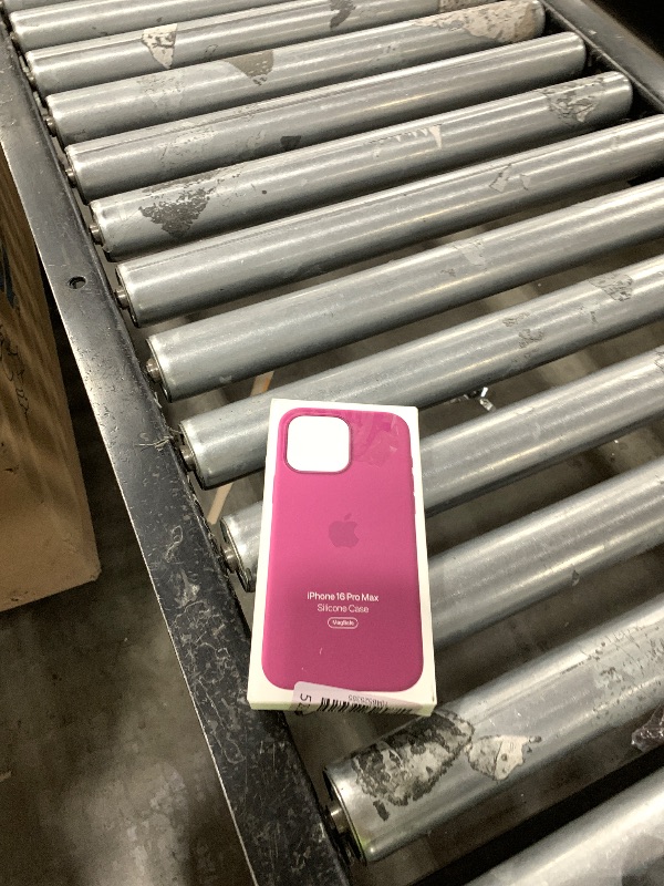 Photo 1 of Apple iPhone 16 Pro Max Silicone Case with MagSafe and Camera Control: Lightweight Phone Case, Wireless Charging Compatible, Smooth Matte Finish; Fuchsia