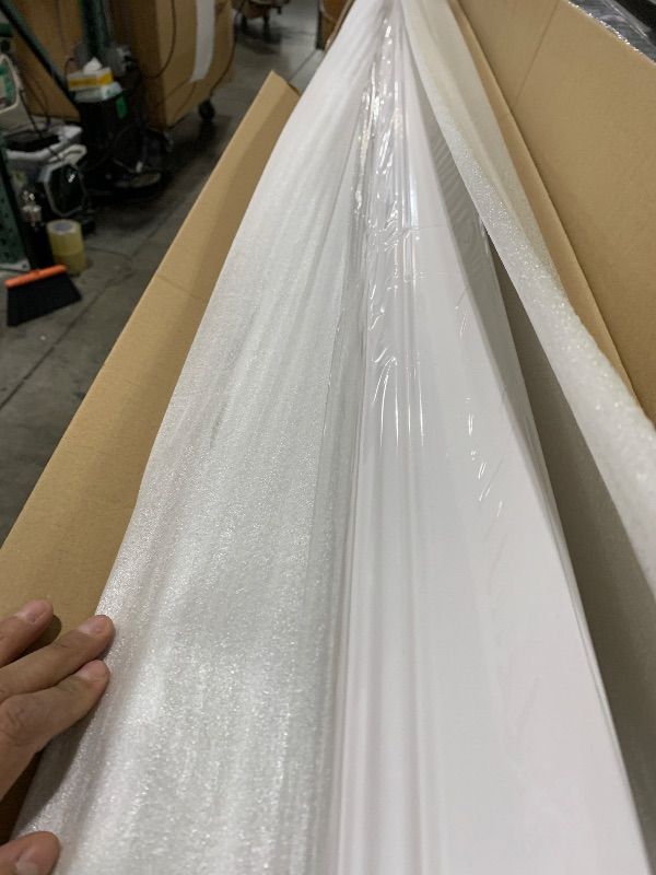 Photo 1 of Wallnetic Wall Baseboard Molding Trim, 4 Pack High-Impact Polystyrene Skirting Board, Paintable & Moisture-Resistant, for Interior Wall Moulding Decor, DIY, Home, Office (96.06" x 3.15" Each) (White)