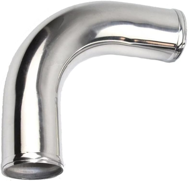 Photo 1 of OD 4 in (102mm) Air Intake Pipe 90 Degree Aluminum Elbow Intercooler Tube, Polished Finish
