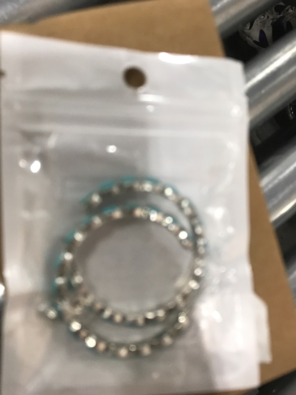 Photo 1 of 1 Pair Silver Earrings with Turquoise Oval, Elegance Dangling Earrings for Women, Ideal for Daily Wear and Special Events, Fashion and Stylish Jewelry Accessory
