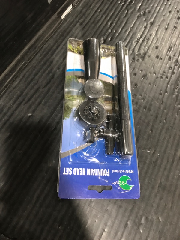 Photo 1 of Plastic Fountain Nozzle 1/2, Fountain Head for Garden, Ponds, Tabletop Fish Ponds, Use for Indoor and Outdoor, 9 Components and 5 Different Shapes for Easy Installation, Pool Aerator Nozzle