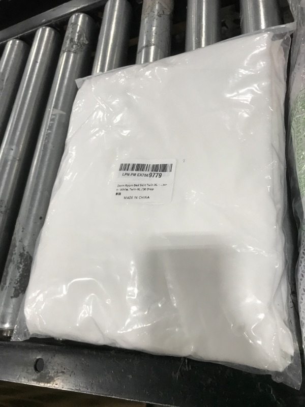 Photo 1 of Dorm Room Bed Skirt Twin XL - College Dorm Bed Skirt - Extra Long Dorm Room Bed Skirt 36 Inch Tailored Drop - 100% Microfiber Dorm Room Bedskirts - College Dorm Bed Skirt - White, Twin-XL /36 Drop