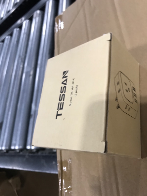 Photo 1 of US to Japan Plug Adapter 2 Pack, TESSAN 2 Prong to 3 Prong Outlet Adapter with 4 Outlets 3 USB (1 USB-C), Outlet Adaptor US to Japan China Mexico Philippines Canada Peru Thailand Vietnam