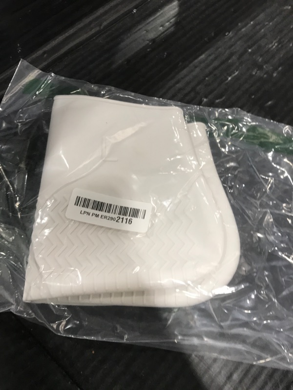 Photo 1 of Waterproof Shoe Covers, Non-Slip Water Resistant Overshoes Silicone Rubber Rain Shoe Cover Protectors for Kids, Men, Women (Large, White)