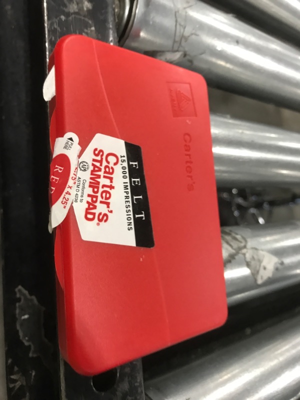 Photo 1 of Carter's Felt Red Stamp Pad, 2.75 x 4.27 Inch Ink Pad (21071)