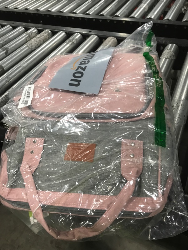 Photo 1 of KeaBabies Baby Diaper Bag Backpack - Large Baby Bag for Boys, Girls, Waterproof Multi Function Travel Diaper Backpack with Changing Pad, Durable Travel Essentials for Moms and Dads (Pink Gray)