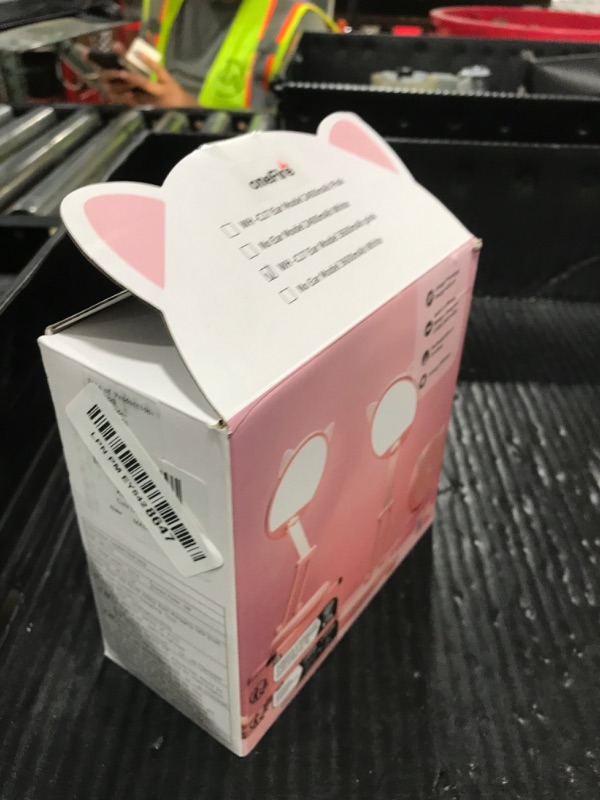 Photo 1 of One Fire Cute Desk Lamp Pink Dorm Lamps for College Girls Foldable Portable Rechargeable Dimmable Cute Cat Lamp Kawaii Room Decor,College Dorm Decor for Girls Pink Classroom Essentials