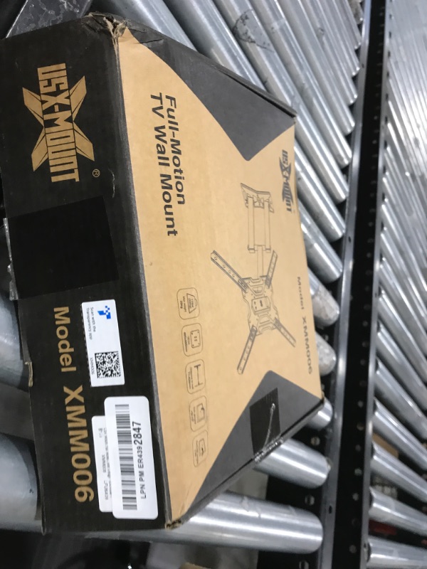 Photo 1 of USX MOUNT UL Listed Full Motion TV Mount, Swivel Articulating Tilt TV Wall Mount for 26-55Inch LED, 4K, Wall Mount Bracket with VESA 400x400mm Up to 77lbs, Perfect Center Design -XMM006-1
