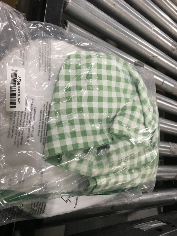 Photo 1 of WARMDERN Buffalo Plaid Pillow Shams Checkered Pillowcase Gingham Pillow Covers Queen Standard Pillow Cases Soft Microfiber Pillow Cases Set of 2 Retro Farmhouse Pillowcase (Green, White, 20"x26")