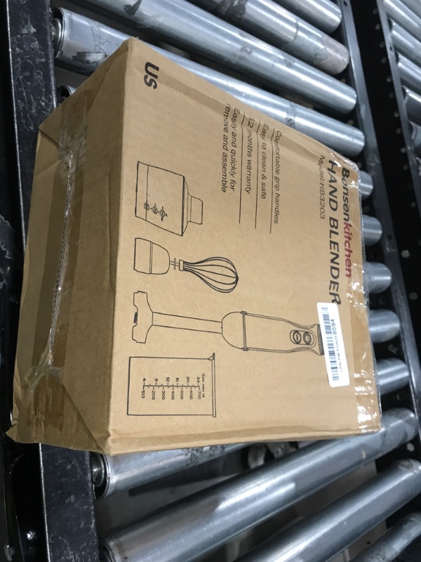 Photo 1 of Bonsenkitchen 4-in-1 Immersion Blender Handheld, 20 Speeds Hand Blender with Turbo Mode, Stainless Steel Blade, Egg Whisk, Beaker & Chopper Bowl, Stick Mixer for Soup, Smoothie, Puree, Baby Food