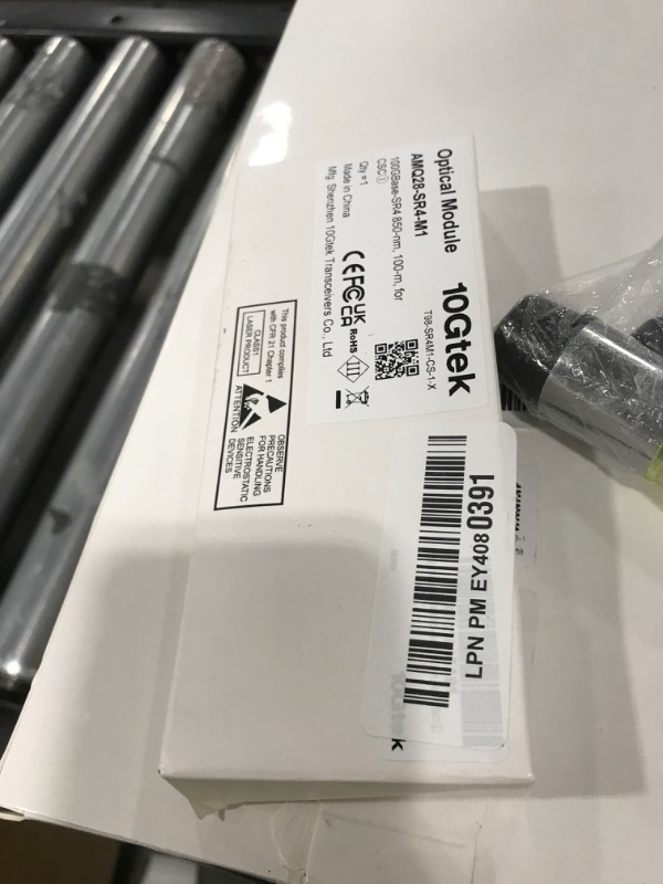 Photo 1 of 10Gtek QSFP28 100GBASE-SR4 Transceiver, 100G MPO MultiMode Optical Fiber Module for Cisco QSFP-100G-SR4-S, 850nm, DDM, 100m