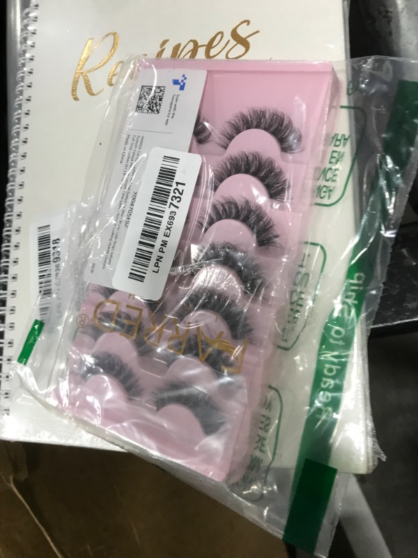 Photo 1 of FARRED Cat Eye Lashes Natural Eyelashes Short Wispy Lash Strips Volume Eyelash Cateye Medium Length False Lashes Natural Looking Hybrid Clusters Full Strip Lashes (A1 | 8-14MM)