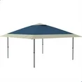 Photo 1 of 13' x 13' Pop Up Canopy Instant Tent, Patio Gazebo Outdoor Event Portable Canopy Tent Sun Shelter for Patio,Garden,Beach, Blue &Gray
