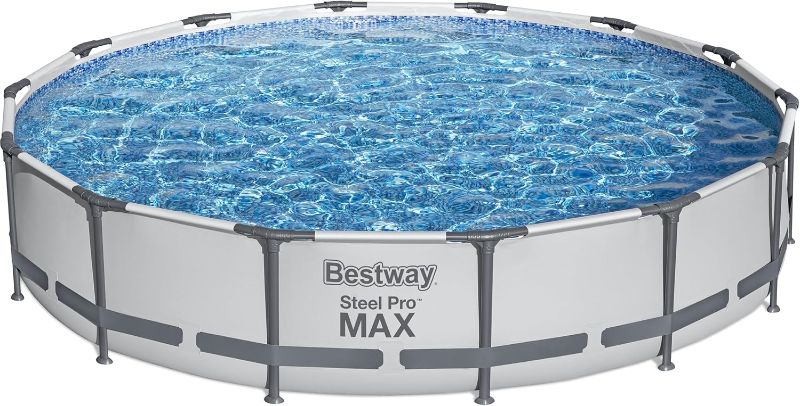 Photo 1 of Bestway Steel Pro MAX 14' x 33" Round Above Ground Pool Set | Includes 530gal Filter Pump