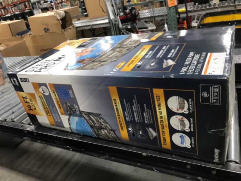 Photo 1 of Bestway Steel Pro MAX 14' x 33" Round Above Ground Pool Set | Includes 530gal Filter Pump
