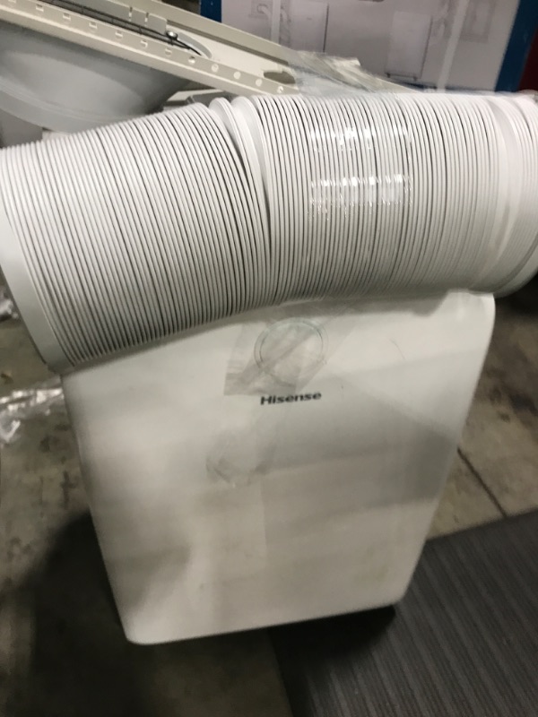 Photo 1 of Hisense 8,000 BTU Portable Air Conditioner with Dual Hose & Inverter, 350 Sq Ft, Wi-Fi, ConnectLife App for Google and Alexa, 3 operating modes, Noise 42 dB(A) - HAP0824TWD, White