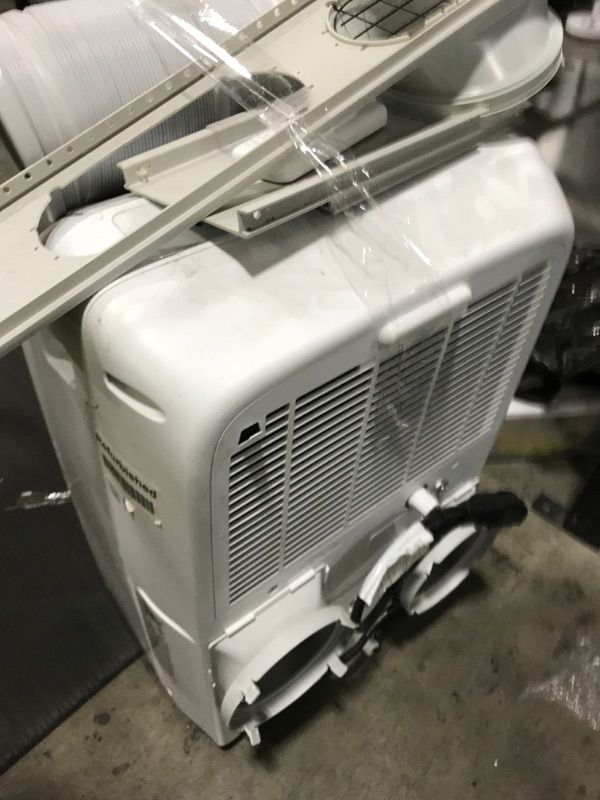 Photo 1 of Hisense 8,000 BTU Portable Air Conditioner with Dual Hose & Inverter, 350 Sq Ft, Wi-Fi, ConnectLife App for Google and Alexa, 3 operating modes, Noise 42 dB(A) - HAP0824TWD, White