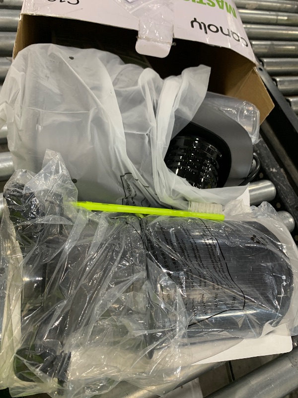 Photo 1 of Canoly C16 Cold Press Juicer, 6" Extra Wide Feed Chute with Dual Strainers (Juice & Sorbet), Powerful AC Brushless Motor, Self Precut System, Juicer Machines with BPA Free (Space Gray)