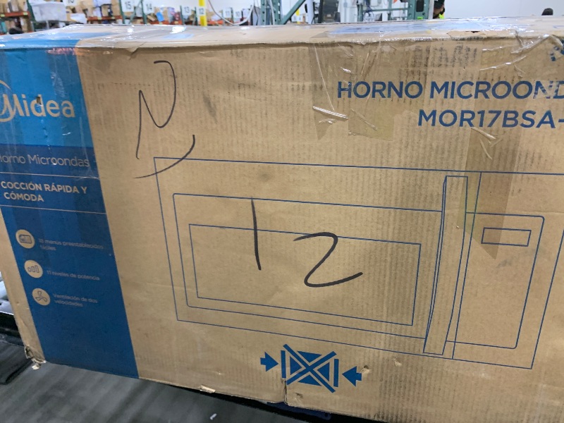 Photo 1 of Midea MOR17BSA-SS 1.7 Cu.ft. Over The Range Microwave Oven with Smart Touch Panel, Auto Cooking Menu, 1000 W, 300 CFM Ventilation, in Stainless Steel
