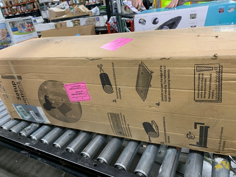 Photo 1 of Ottomanson Twin XL 9" Hybrid Mattress - Rock Hard Feel - Made in USA - Individually Pocketed Coils & CertiPUR-US Foam - Fiberglass-Free - Bed in a Box