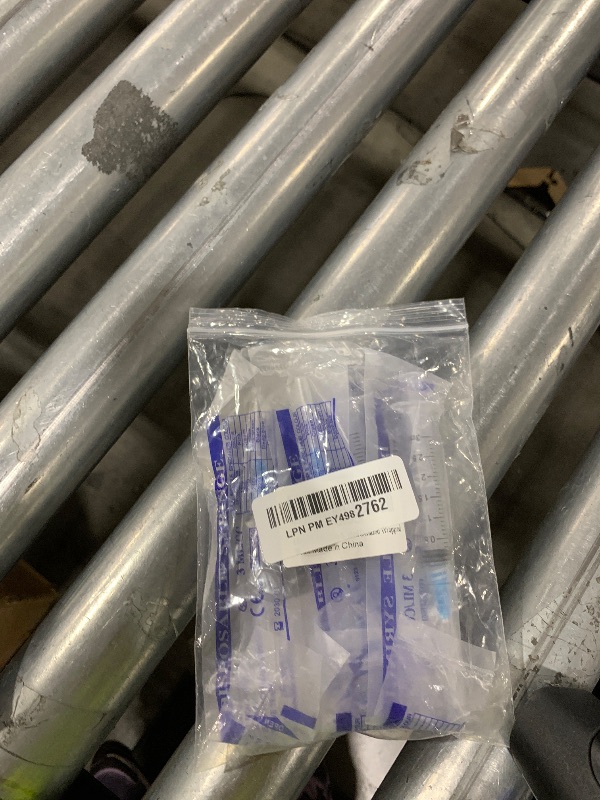 Photo 1 of 4 Pack 3ml Disposable Syringe with 23Ga 1.0 Inch, Luer Lock Syringes, Individual Sterilized Wrapped