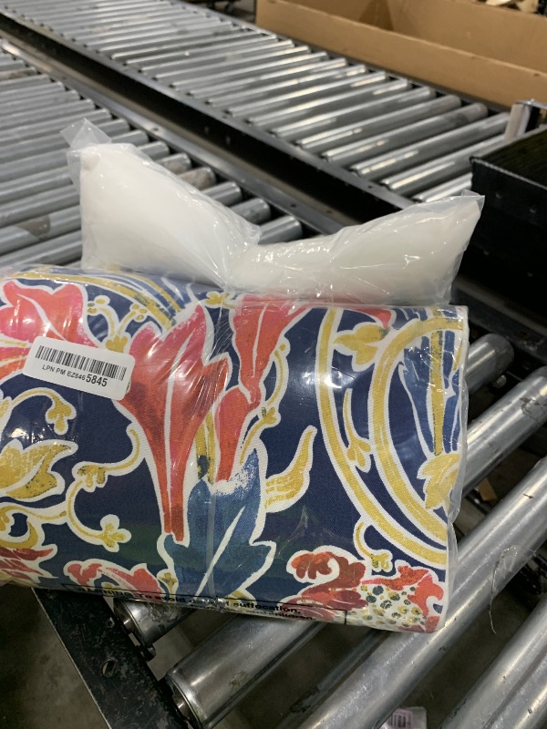 Photo 1 of JMGBird 12×20 Inch Outdoor Lumbar Pillows Pack of 2 Colors Waterproof Throw Pillows with Insert Rectangular Decorative Garden Cushion for Home Furniture Patio Coach Sofa