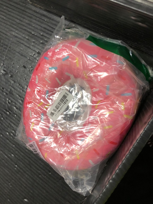 Photo 1 of Seyezo Cat Cone Soft Collar, Adjustable Cat Recovery Collars Kitten Cones to Stop Licking, Cute Donut Neck Collar After Surgery, Elizabethan Kittens Protective Cones After Spay (Donut Pink, Medium)