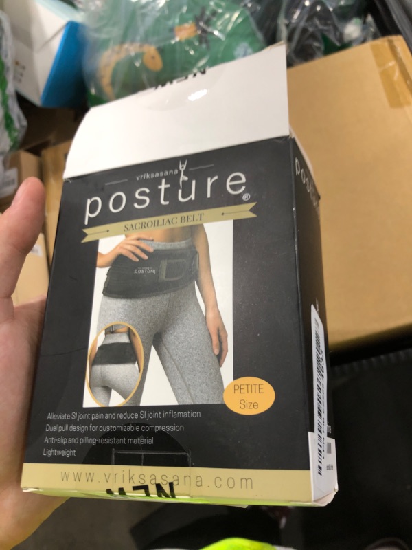 Photo 1 of Vriksasana Posture Sacroiliac Hip Belt for Women and Men That Alleviates Sciatic, Pelvic, Lower Back, Leg and Sacral Nerve Pain Caused by Si Joint Dysfunction| Trochanter Brace (Petite, Black)