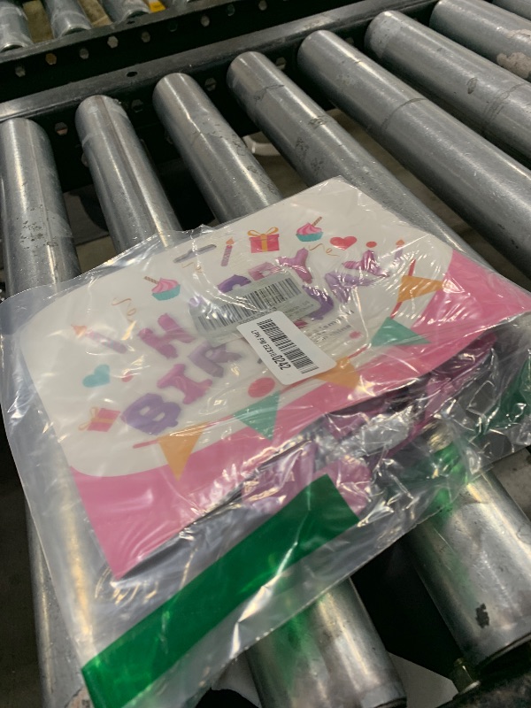 Photo 1 of Katchon, Pink and Purple Happy Birthday Balloons - 16 Inch | Unicorn Happy Birthday Balloon Banner | Unicorn Birthday Decorations | Happy Bday Banner for Pink and Purple Party Decorations