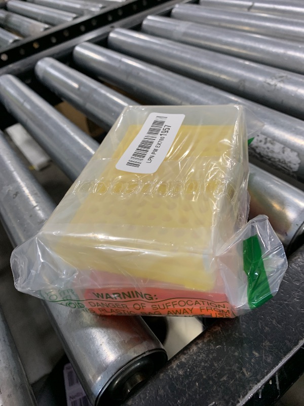 Photo 1 of PATIKIL 96 Wells PCR Tube Rack for 0.2ml Test Strips Tubes, 2 Pcs Waterproof Tubes Filling Tray Centrifuge Tube Holder, Yellow, Orange