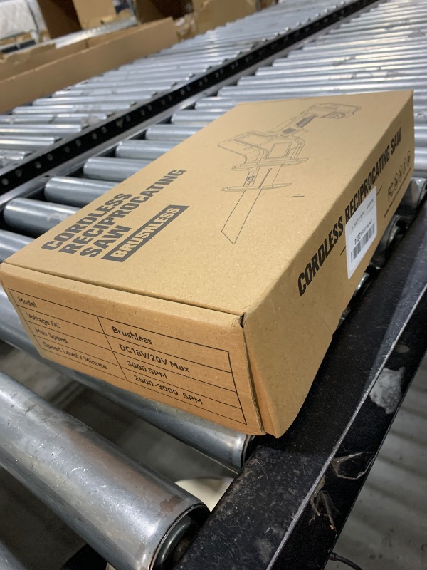 Photo 1 of Cordless Reciprocating Saw for DeWalt 20V Max: 3 Variable Speed, Brushless Tool-Free Blade Change, 4 Saw Blades for Metal Wood PVC, No Charger, No Battery | Tool Only