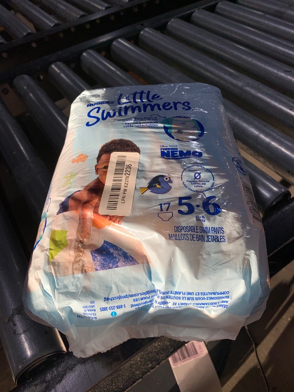 Photo 1 of Huggies Little Swimmers Disposable Swim Diapers, Size 5-6 (32+ lbs), 17 Ct