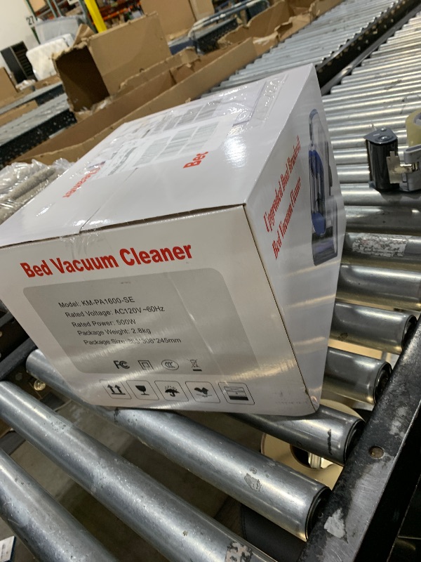 Photo 1 of JPHYLL Mattress Vacuum Cleaner, 16Kpa Bed Vacuum Cleaner with 253.7nm UV-C Light, 30000 RPM/Min Dual Brushroll Rotation & Ultrasonic Tech, 10'' Dual Widened Suction Port, 500W, Corded