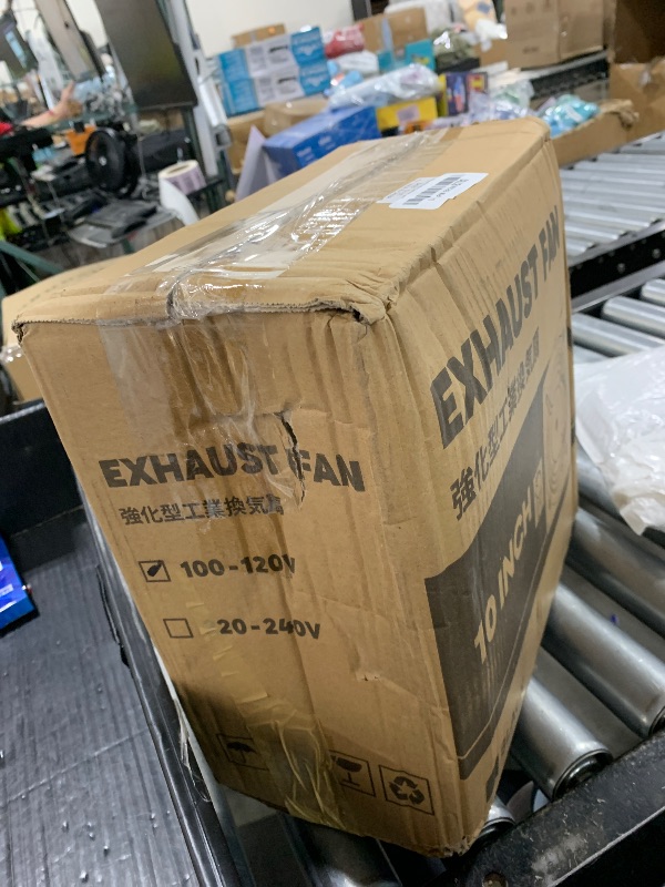 Photo 1 of HG Power 10 Inch Exhaust Fan with Speed Controller, 567 CFM Kitchen Exhaust Fan with Damper, Metal Extractor Fan for Window, Attic, Ceiling, Basement Ventilation
