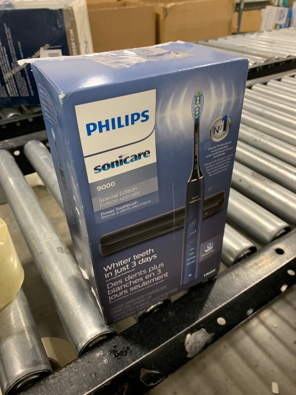 Photo 1 of PHILIPS Sonicare 9000 Special Edition Rechargeable Toothbrush, Blue/Black, HX9911/92