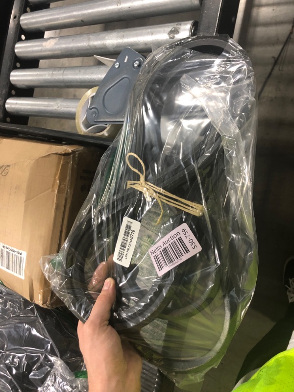 Photo 1 of Pokuuer Lawn Mower Double V Deck Belt 5/8" x 156 1/2" for JD M153160, John DeereMost X300, X304, X320, X340 and X360 Series mowers with 42" Deck