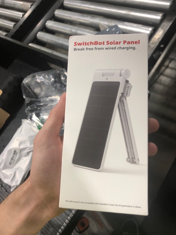 Photo 1 of SwitchBot Solar Panel Charger for Curtain 3 - Performance Upgrade, Easy to Use, Support Low Light Charging, Smart Solar Panel for SwitchBot Curtain 3 Rod/U Rail, Non-Stop Solar Power Supply