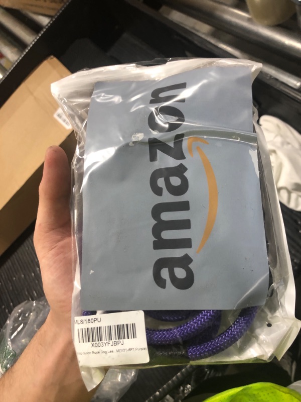 Photo 1 of Aiminto Dog Leash, Braided Rope Traction – Walking Training Lead for Small Dogs ((1/3") x 6FT, Purple)