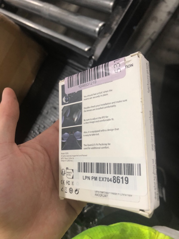 Photo 1 of Amavasion Glasses Lenses Compatible with Quest 3S/2, VR Lenses Insert Easy-to-Install Frame Plus Lens Combination SPH:-6.00(One Lens)