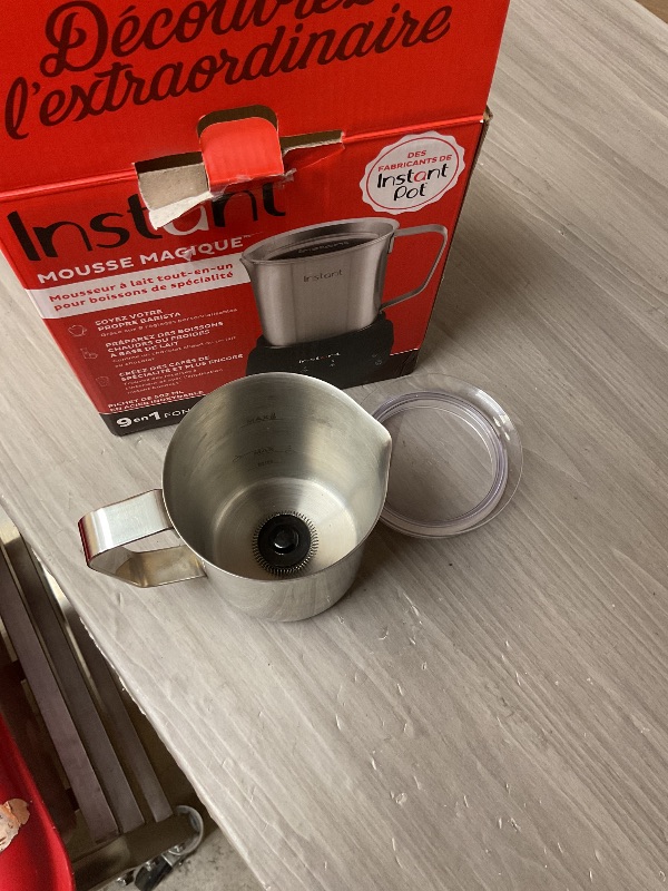 Photo 1 of SEE NOTES PICTURES …………Instant Pot Instant MagicFroth 9-in-1 Electric Milk Steamer and Frother, 17oz Stainless Steel Pitcher, Hot and Cold Foam Maker and Milk Warmer for Lattes, Cappuccinos, Macchiato