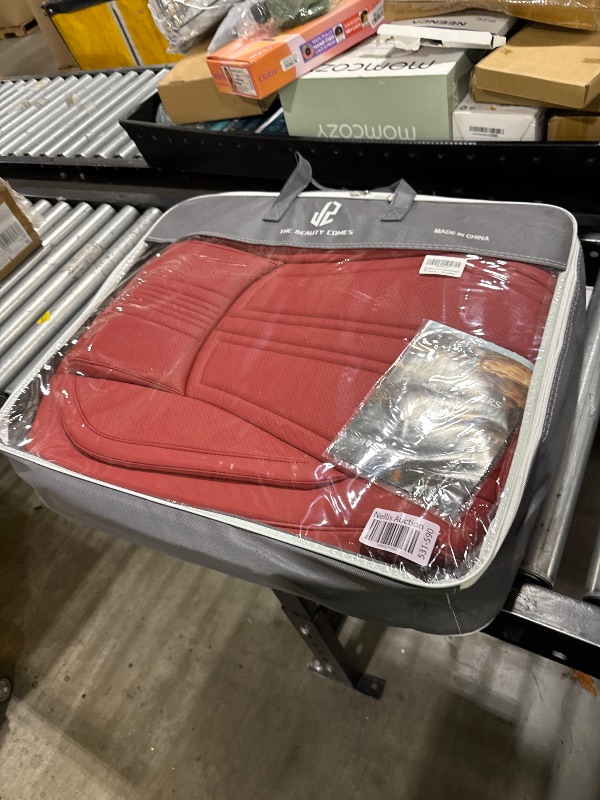 Photo 1 of BLINGBEAR Full Coverage Car Seat Covers Universal Fit for Cars SUVs Pick-up Trucks with Waterproof Leatherette in Automotive Vehicle Interior Accessories (Wine Red, Front Pair(Driver and passanger))