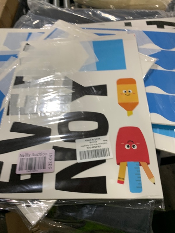 Photo 1 of Kindness in Board Set Welcome Back to School Bulletin Board Decorations Calculate Kindness Into Everyday Cutouts Classroom Decorations for Office Home School Chalkboard Wall Door Supplies