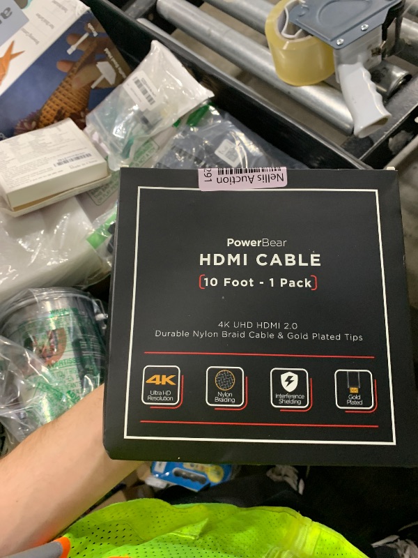 Photo 1 of PowerBear 4K HDMI Cable 10 ft | High Speed Hdmi Cables, Braided Nylon & Gold Connectors, 4K @ 60Hz, Ultra HD, 2K, 1080P, ARC & CL3 Rated | for Laptop, Monitor, PS5, PS4, Xbox One, Fire TV, & More