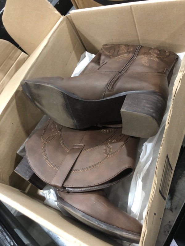 Photo 1 of IUV Cowboy Boots For Women Pointy Toe Women's Western Cowgirl Knee High Boots