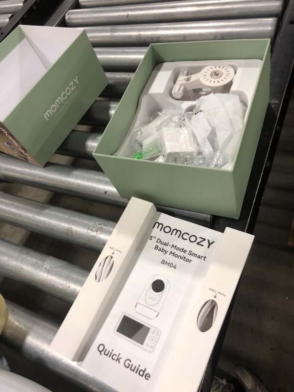 Photo 1 of Momcozy Smart WiFi Baby Monitor with Camera and Audio, 5" 1080P Screen with Wall Mount, Motion & Cry Detection, Safe Fence, Clear Night Vision, 5000mAh Battery, 2-Way Talk, Photo & Video Recording