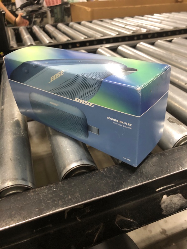 Photo 1 of Bose SoundLink Flex Portable Bluetooth Speaker (2nd Gen), Portable Outdoor Speaker with Hi-Fi Audio, Up to 12 Hours Battery Life, Waterproof and Dustproof, Blue Dusk